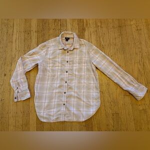 Roots Canada 100% cotton soft Flannel button up shirt